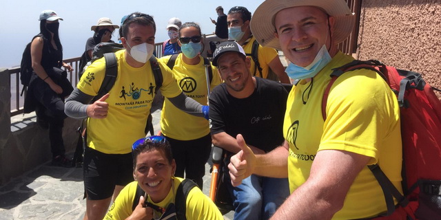 Grabación del programa 'Donde viajan dos': El Langui con el equipo de Montaña Para Todos