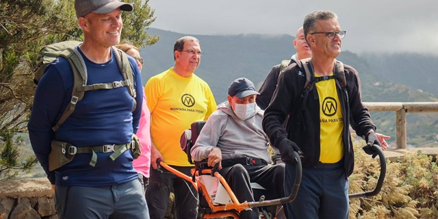 Senderismo adaptado con el Ayuntamiento de La Laguna en Mesa Mota