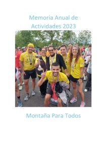 Portada Memoria Anual de Actividades 2023