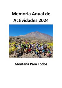 Portada Memoria Anual de Actividades 2024